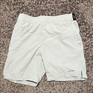 Maven West Men's Pale Gray Athletic Shorts